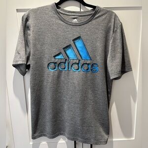 Boys Grey Adidas Tshirt